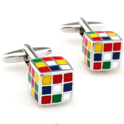 Manžetové knoflíčky Rubikova kostka