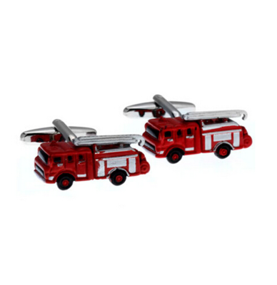 Manžetové knoflíčky hasičský vůz červený